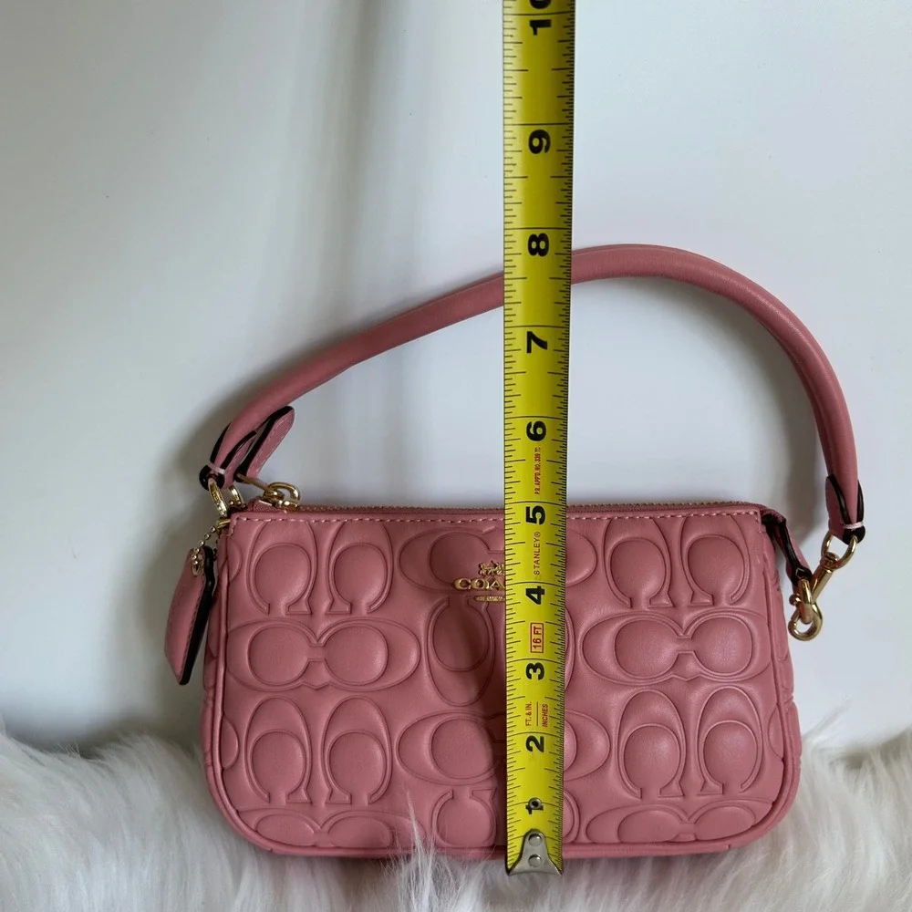 Coach Nolita 19 Pink‎ Quilted Leather Shoulder Bag Excellent